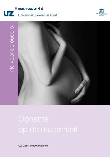 Opname op de materniteit - UZ Gent
