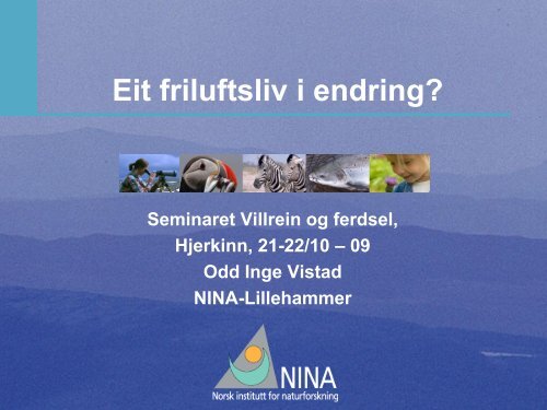 Odd Inge Vistad, NINA - Villrein.no