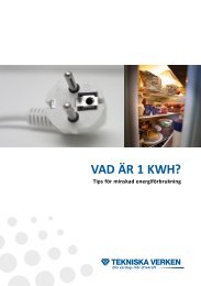 Vad är 1 kWh? 1.1M, 11 januari 2012, 13:26 - Tekniska verken