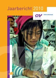 Jaarbericht 2010 - CNV Internationaal