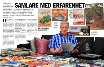 Samlare inom området gamla lastbilsprylar märks för det mesta inte ...