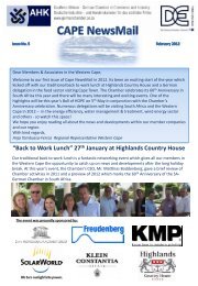 “Back to Work Lunch” 27th January at Highlands Country House