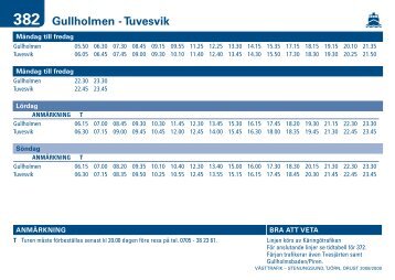 382 Gullholmen - Tuvesvik - Käringötrafiken