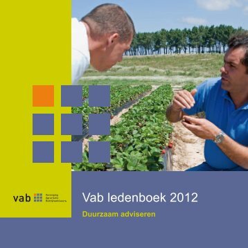 Vab ledenboek 2012 - pdf - Vereniging Agrarische Bedrijfsadviseurs