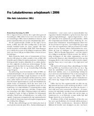 Beretninger 2006 - Ribe Amts Lokalarkiver - Sammenslutningen af ...