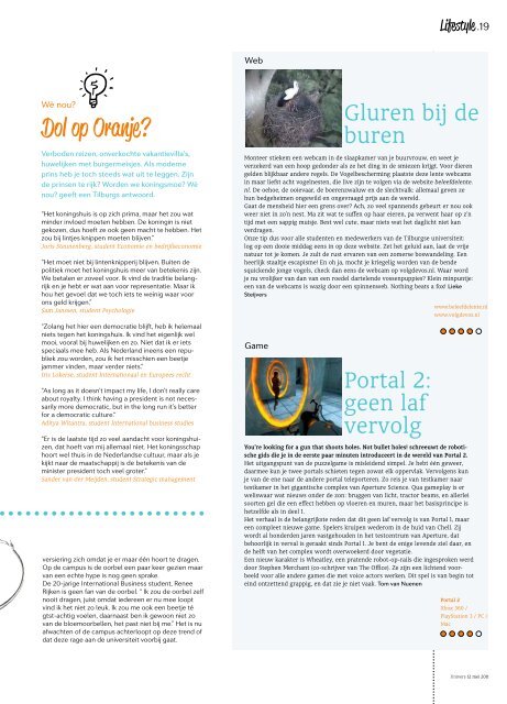 Onafhankelijk magazine van Tilburg University