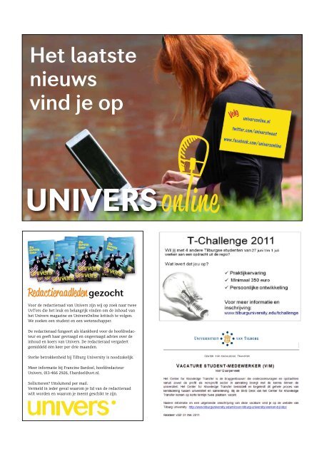 Onafhankelijk magazine van Tilburg University