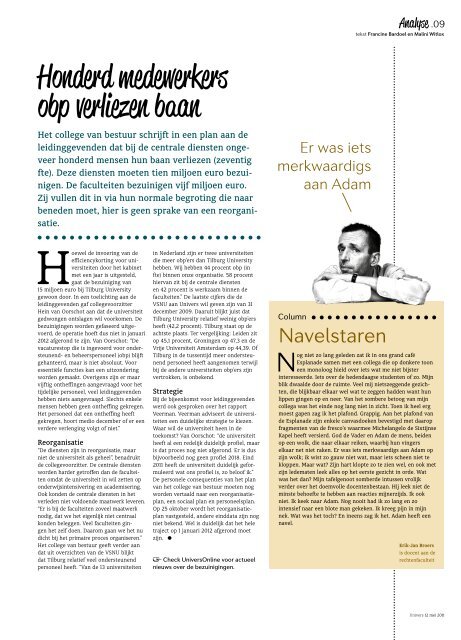Onafhankelijk magazine van Tilburg University