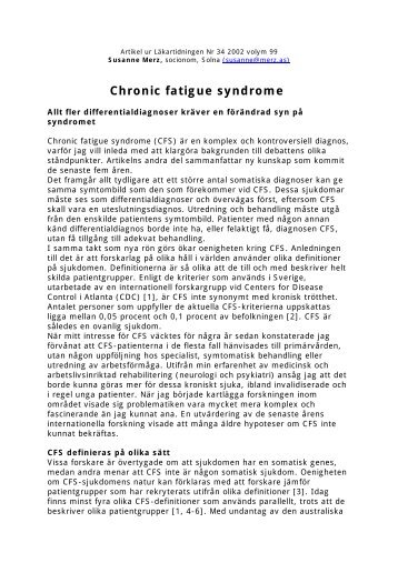 Diffrentialdiagnoser - me-info.nu