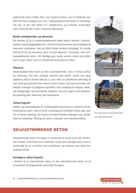 selvkompakterende beton - Gulvbranchen