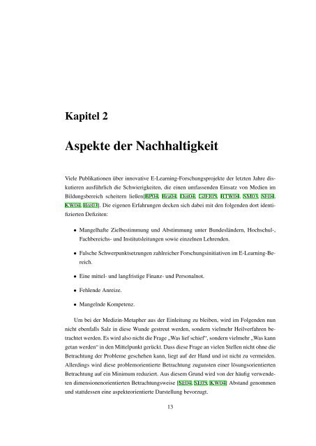 Nachhaltiges E-Learning durch sekundäre Dienste - Digitale ...