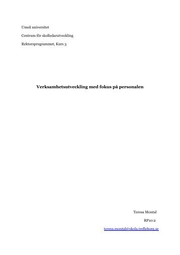 Verksamhetsutveckling med fokus på personalen (PDF ... - Trelleborg