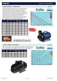 Informatie Ecomax vijverpompen