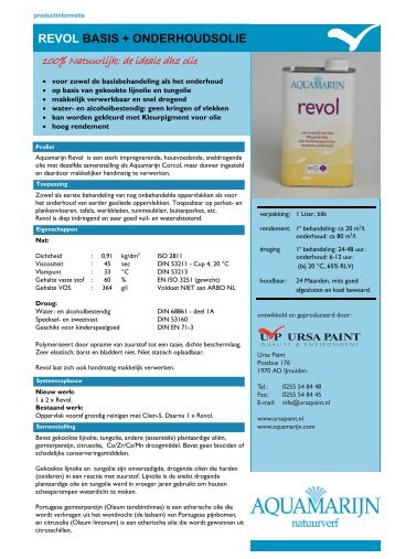 REVOL BASIS + ONDERHOUDSOLIE - Linova