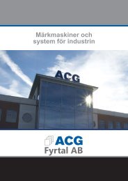 ACG Katalog_final2.indd - ACG Fyrtal AB