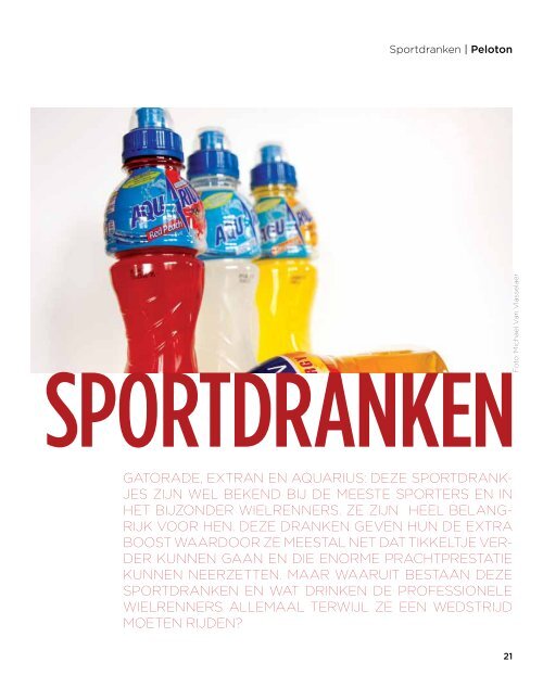 de voorjaarsklassiekers » dossier: sportdranken » geert verheyen