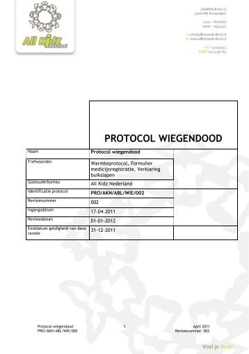 protocol wiegendood - All Kidz Nederland