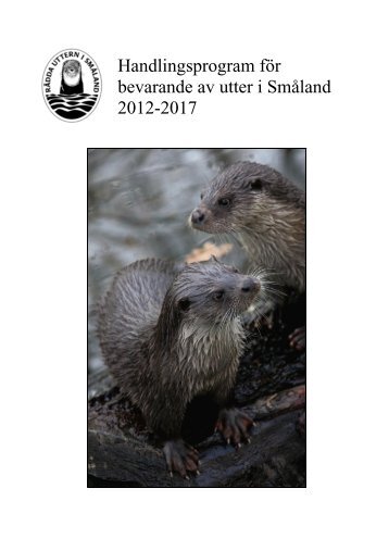 Handlingsprogram för bevarande av utter i Småland 2012-2017.