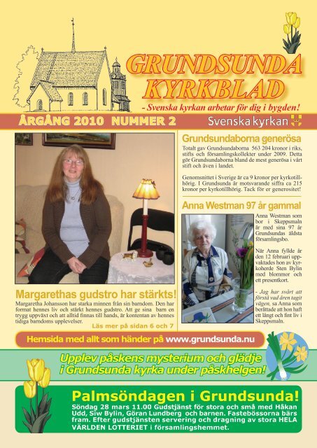GRUNDSUNDA KYRKBLAD Påsknummer 2010