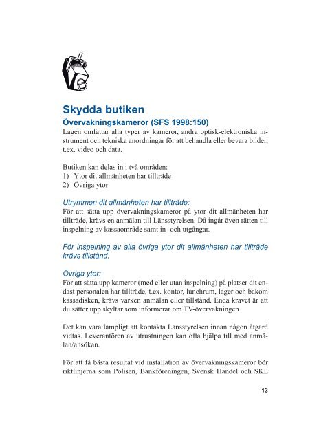 handbok om butikssäkerhet - Svensk Handel