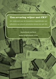 'Een ervaring wijzer met CKV' - ArtEZ | finals 2012 magazine