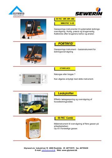 Gassporings instrumenter til systematisk lednings ... - Glynwed A/S
