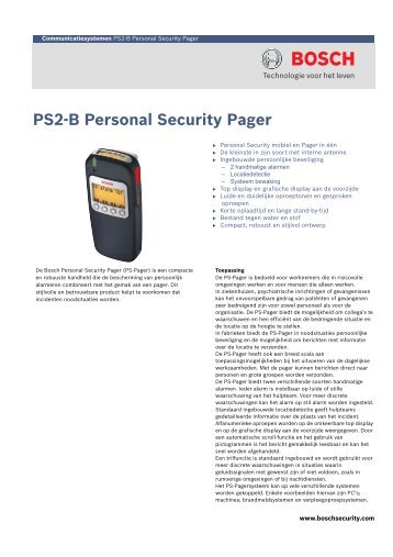 PS2-B Personal Security Pager - Innocom