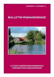 BULLETIN WIJNANDSRADE - Vrienden van Wijnandsrade