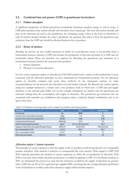 Methodology for assessing carbon footprints of horticultural products