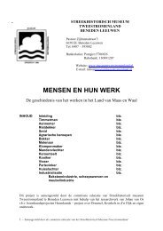 MENSEN EN HUN WERK - Museum Tweestromenland