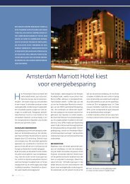 Amsterdam Marriott Hotel kiest voor energiebesparing - cool & comfort