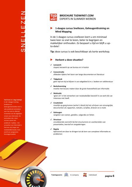 2011-08-04 TIJDwinst Brochure 2011 - Time Management .net