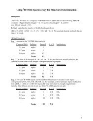 Using H NMR Spectroscopy for Structure Determination