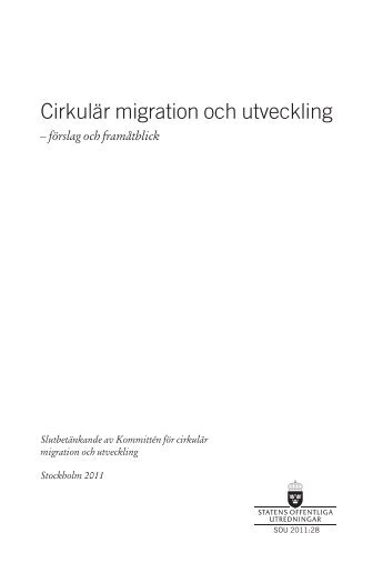 Cirkulär migration och utveckling -förslag och ... - Regeringen