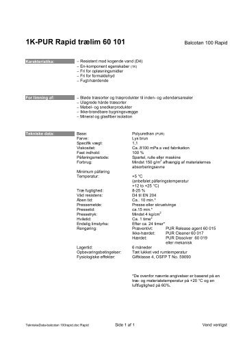 Balcotan 100 rapid - Columbus Marine