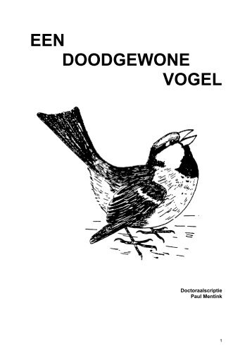 EEN DOODGEWONE VOGEL