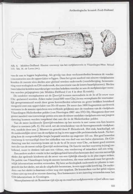 Archeologische Kroniek 1990 - Geschiedenis van Zuid-Holland