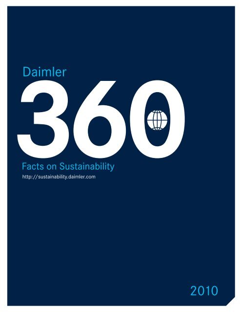 Daimler Sustainability Report 2010 - Daimler Sustainability Report ...