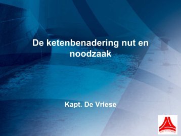 Ketenbenadering - VTS-Scheldt