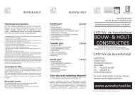 BOUW- & HOUT- CONSTRUCTIES