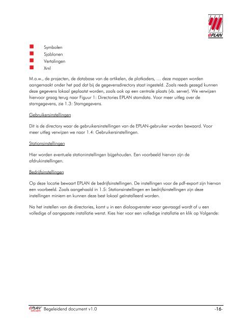 Begeleidend document (PDF) - EPLAN