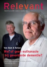 Wel of geen euthanasie bij gevorderde dementie?