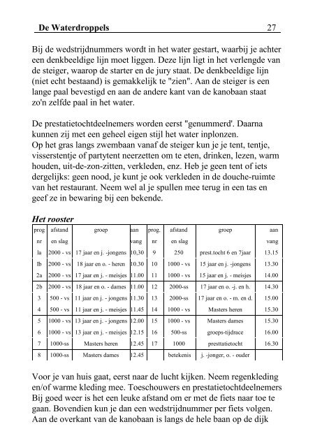 DWT-zomerkamp - De Waterdroppels