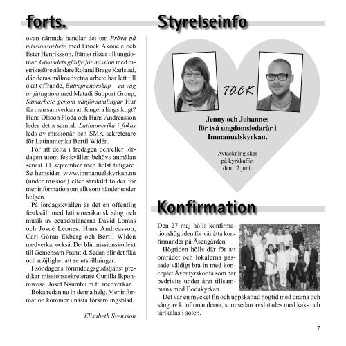 Församlingsbladet 3-12 - Svenska Missionskyrkan