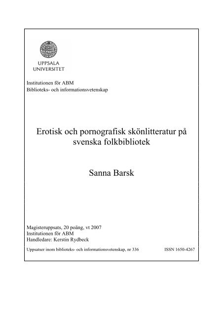 Erotisk och pornografisk skönlitteratur på svenska ... - Get a Free Blog