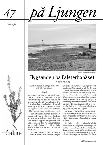 Flygsanden på Falsterbonäset - Kulturföreningen Calluna