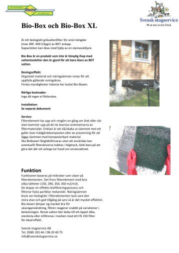 Ladda ner BioBox-XL-400 broschyr (PDF) - Svensk stugservice AB