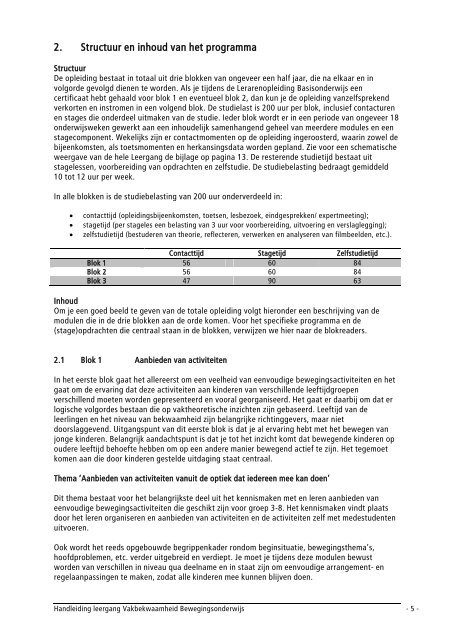 De minor Bewegingsonderwijs in een notendop - Windesheim ...