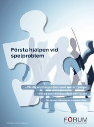 första hjälpen vid spelproblem - Forum