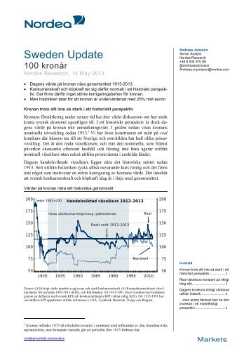 Read full report - Nordea Markets Research